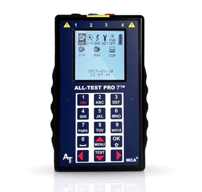 Electric Motor Predictive Maintenance testing device by ALL-TEST Pro.