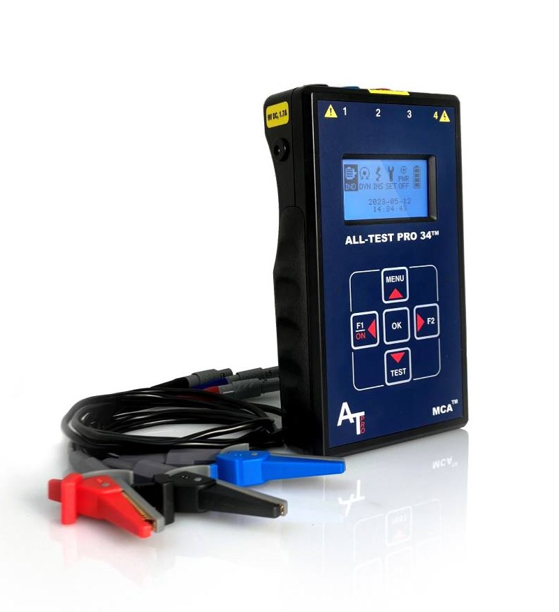 Electric motor condition monitoring tool, the AT34 by ALL-TEST Pro.